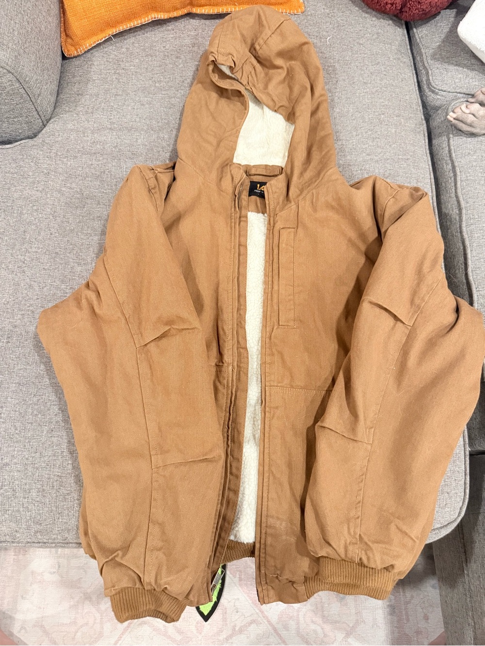 Lee Khaki Fleece Lined Jacket- Men’s